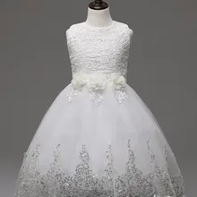 Девушки одеваются блестками выпускные платья платье для девочек детей цветок вечер свадебное платье дети невесты vestido де феста infantil детские платья