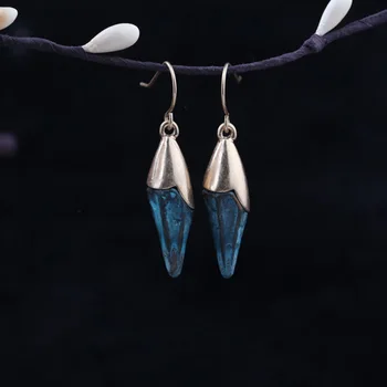 

Designer handmade long back ear hook earrings