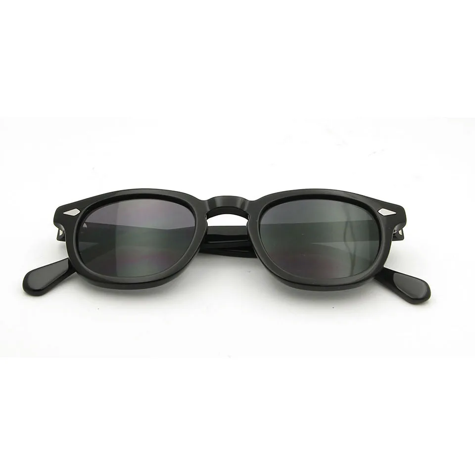 Beste ESNBIE Acetaat Zonnebril Mannen Ronde Vintage Klinknagel Shades Retro Kleine Zonnebril Vrouwen Oval Merk Designer Goggle Oculos De Sol