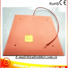 250C 500*500*1,5 мм Электрогрелка для CR-10 принтер 280 v 2000 w Силиконовой Резины Нагреватель adhesive1side 100K4*10 мм отверстия тормозных колодок 1000 мм свинца