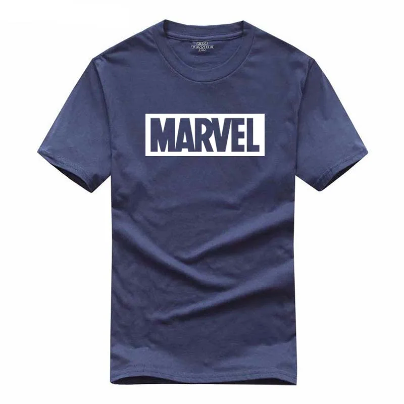 2018 Новая мода MARVEL Футболка мужская хлопковая с короткими рукавами Повседневная