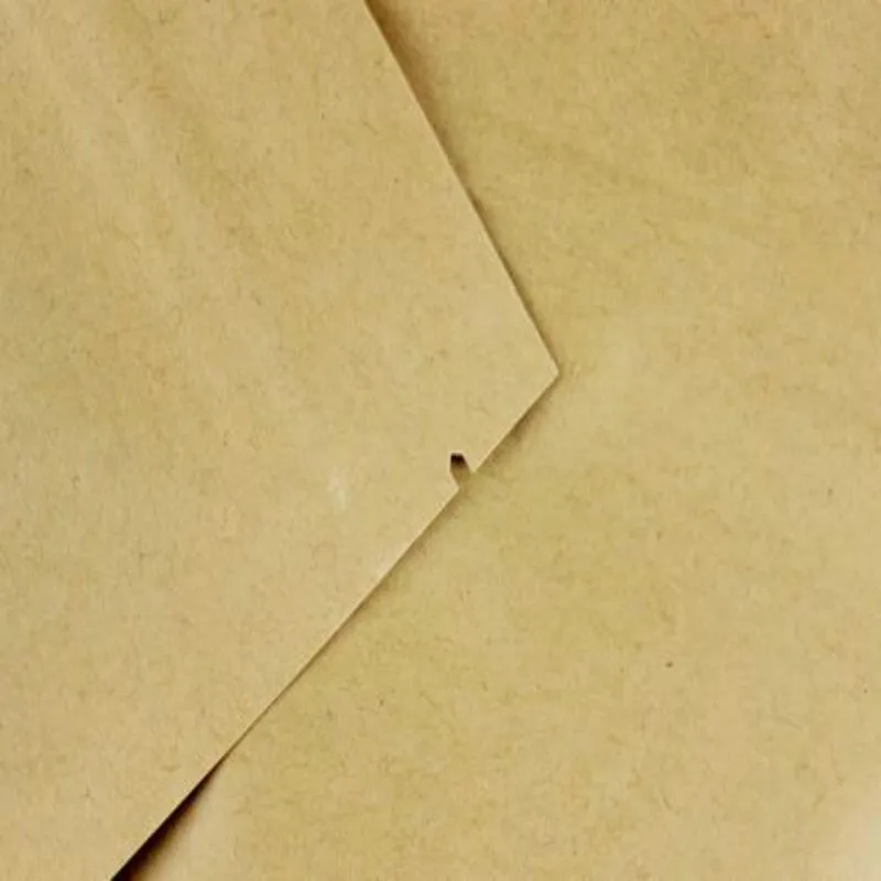 100pcs/lot Kraft Paper Pouch Packing Bag Zip Lock With Window Food Snacks Package Damp Proof 19041702