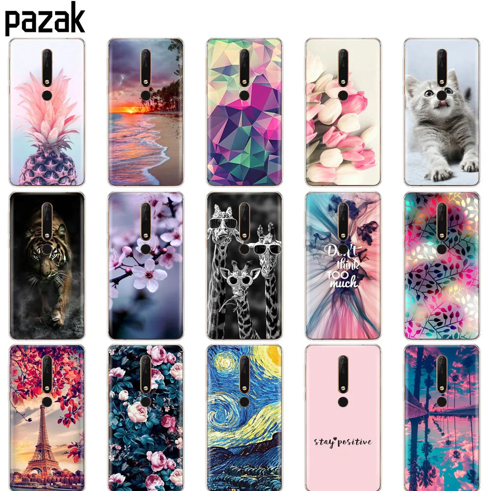 

case for Nokia 6 6.1 7 plus 8 9 case nokia 6 2018 x5 x6 coque soft tpu silicone phone back cover full 360 Protective bumper