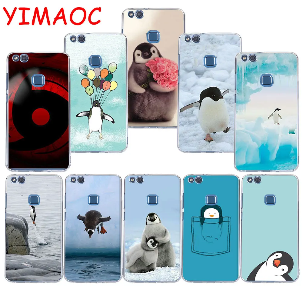 

YIMAOC 182z Funny Penguin Soft TPU Case for Huawei P20 Pro P10 P9 P8 Lite P Smart Mate 10 lite 20 pro