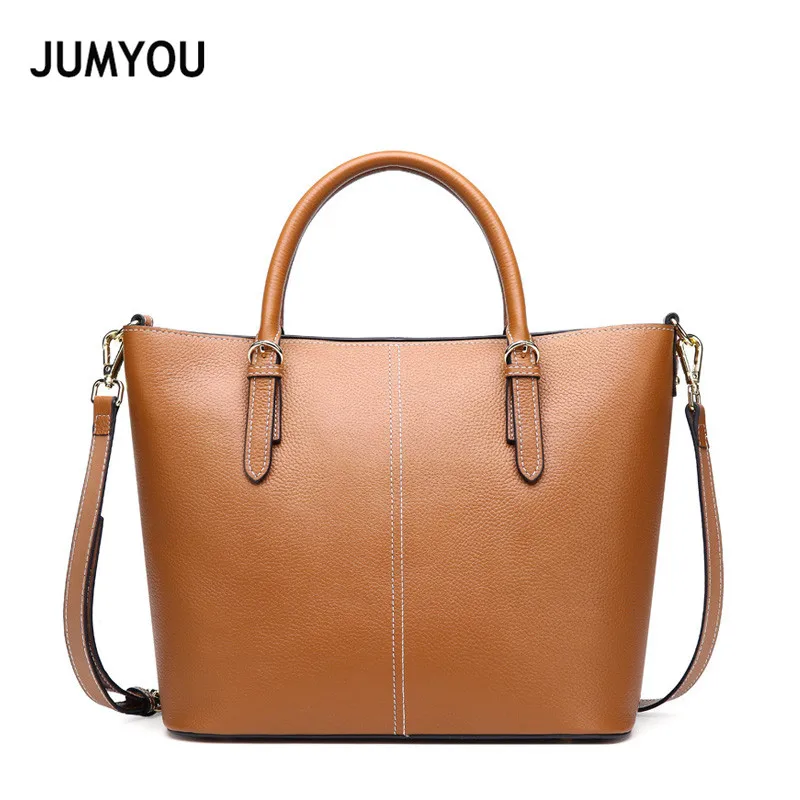 

Luxury Handbags Ladies Bags Designer Real Leather Bucket Bags Women'S Shoulder Bag Cow Leather Bucket Bag Female 2019 Luxury
