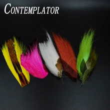 CONTEMPLATOR 5colors bucktail jig fly fishing streamers tying material dyed deer hair for deceivers classical fly tying feathers CONTEMPLATOR 5colors bucktail jig fly fishing streamers tying material dyed deer hair for deceivers classical fly tying feathers