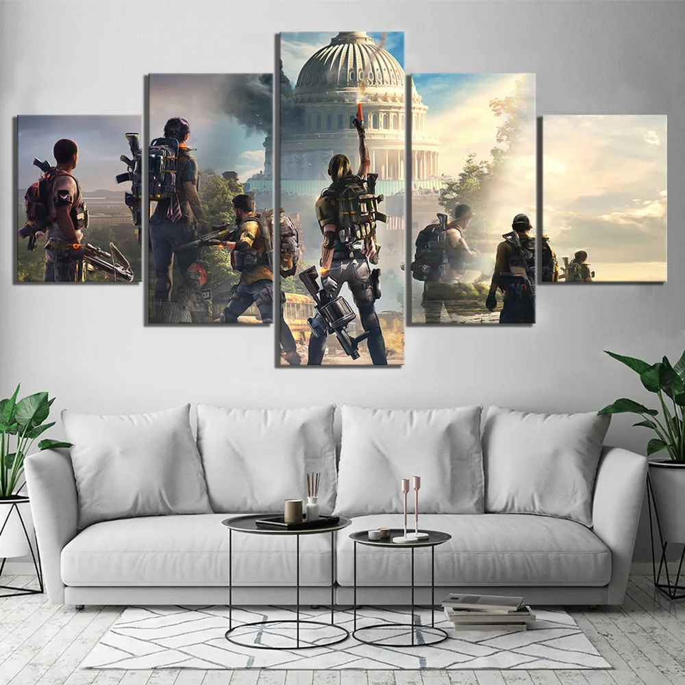 Модульные картины на холсте настенное искусство Tom Clancy'S The Division 2 с принтом