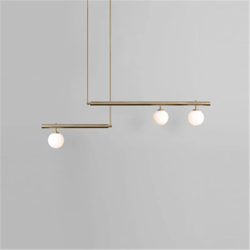 

Nordic Living Room Chandelier Post Modern Minimalist Atmosphere Dining Room Lamp Postmodern Geometric Line Bedroom Light