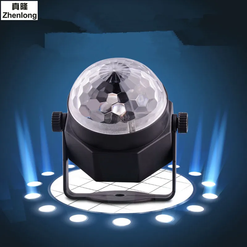 

Voice Control RGB LED Stage Lamps Crystal Magic Ball Sound Control Laser Stage Effect Light Party Disco Club DJ Light Wedding