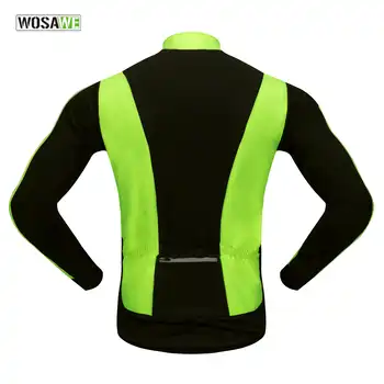 WOSAWE 2017 New Windproof Cycling Jackets Men Winter Warm Up Cycle Jackets Winter Thermal Windproof Cycling Jacket