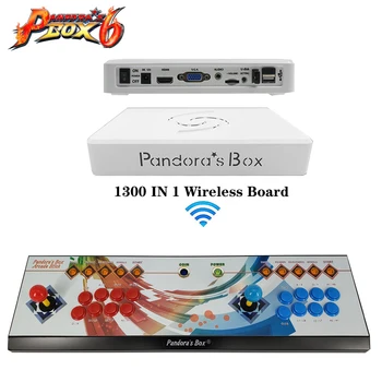 

Double arcade games console using a Pandora's box of 6, multi game 1300 in 1