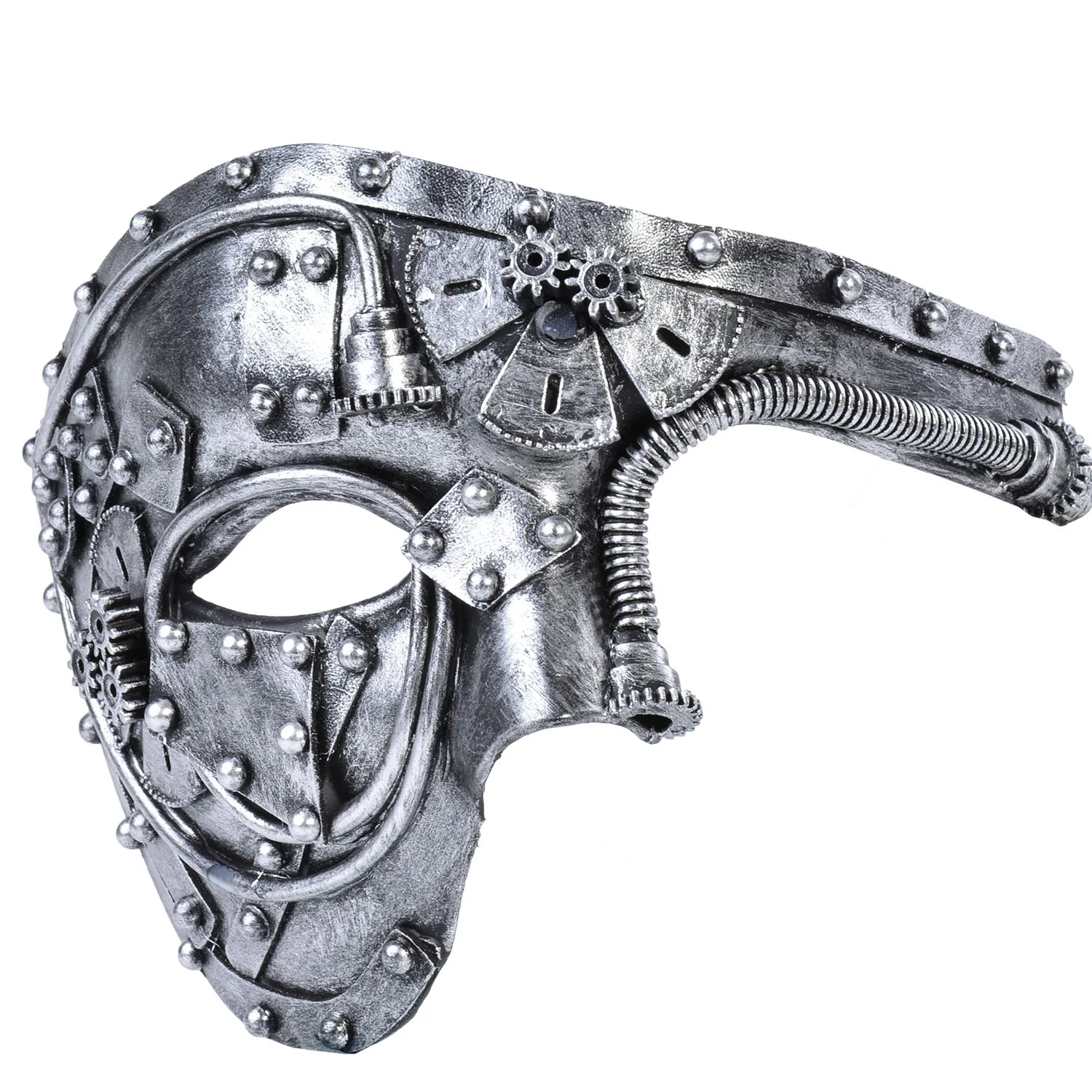 

New Costume Mask Vintage Steampunk Half Face Halloween Party Masquerade Mask Hot