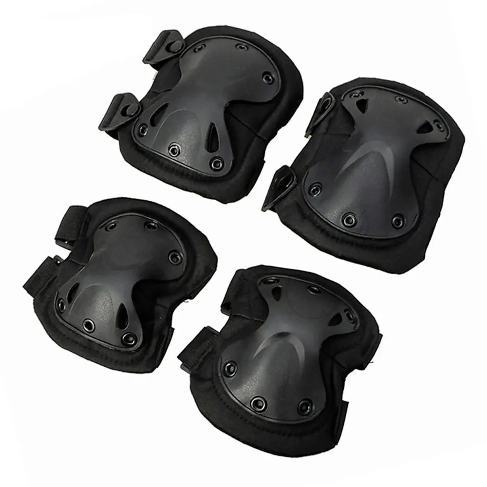 Tactical Airsoft Protective 1 Pair knee pads + 1 Pair elbow pads