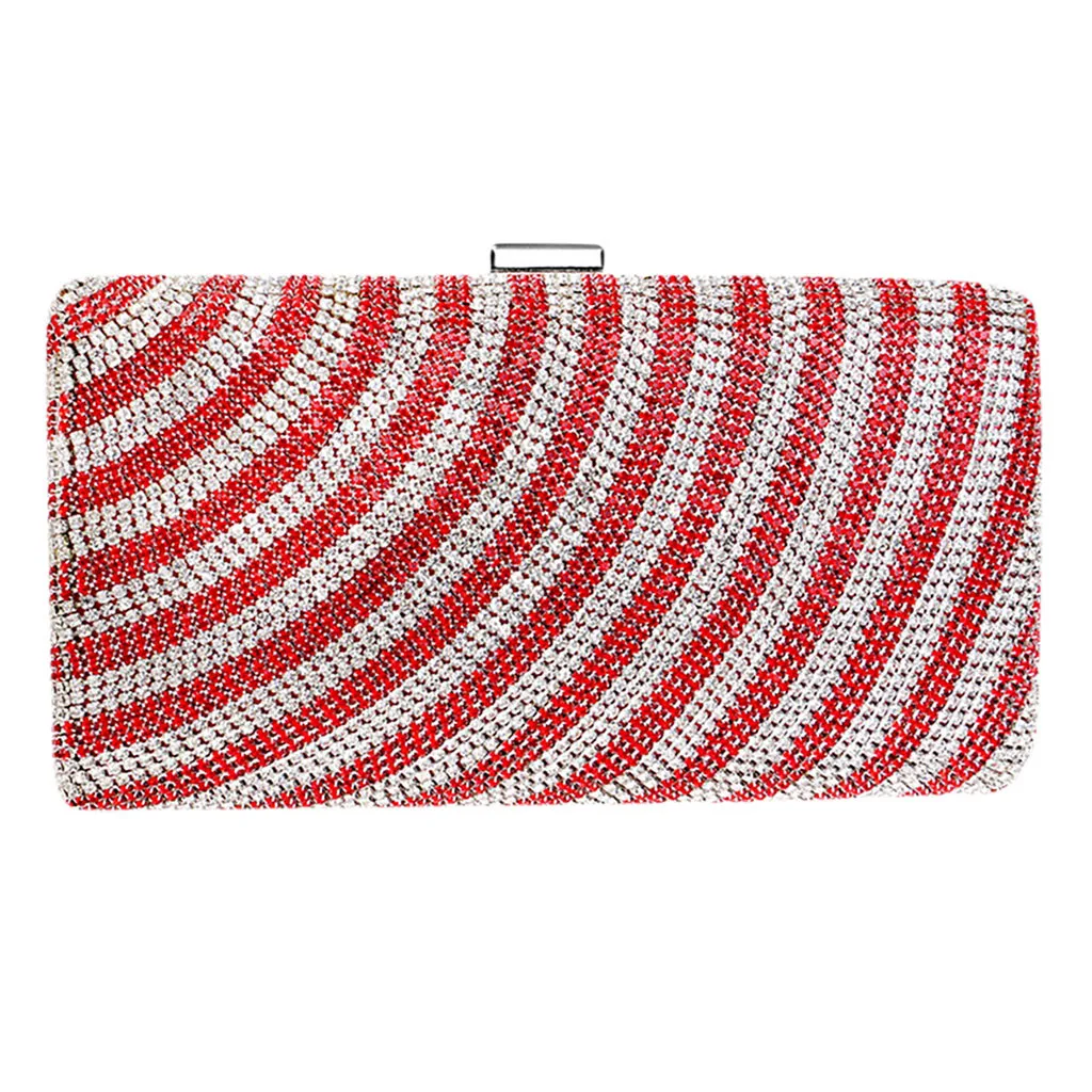 

Women Evening Clutch Bag Diamond Sequin Clutch Female Crystal Day Clutch Wedding Purse Party Banquet Black/Gold Silver Two Chain