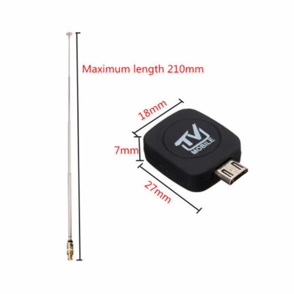 Микро USB DVB T цифровой мобильный ТВ тюнер приемник + антенна для Android 4 0 6 RF|receiver