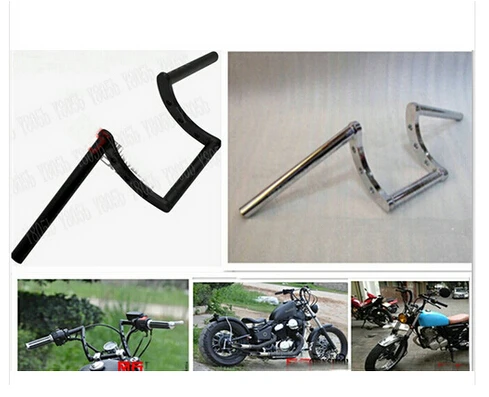Мотоцикл 7/8 дюйма 22 мм Драг руль Z бар для Honda Shadow Spirit Saber Aero ACE Steed VLX 400 600 1100 DLX VTX1300 1800
