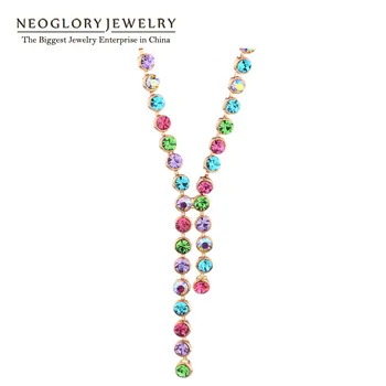 

Neoglory MultiColor Colorful Short Bead Necklaces Teens Girls Fashion Charm Gift Mother Jewelry Hot 2020 New CLE Colf QC2