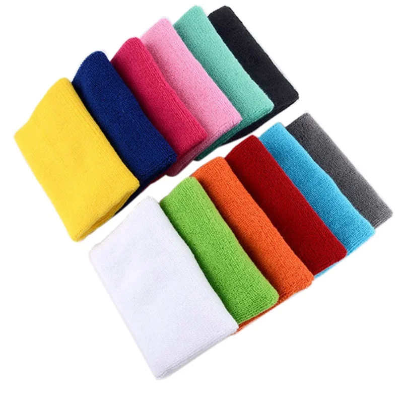

1PCs 8cm Professional Fitness Wristbands Sport Sweatband Hand Band Sweat Wrist Support Brace Sports towel Sweat fitness wrist