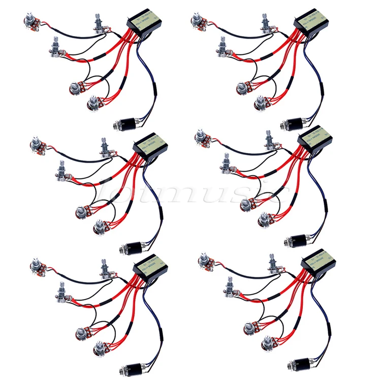 6Sets Belcat Active EQ EQ B3T Preamp Circuit For Active Bass Guitar Pickup font b Parts