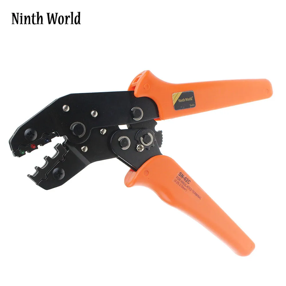 Ninth World SN 02C Ratcheting Wire Crimping Plier Tools for Insulted Terminals and Butt Connectors Crimper