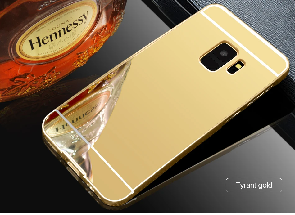 Для Samsung A8 2018 A530 чехол Алюминиевый металлический бампер рамка акриловая задняя