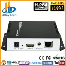 URay MPEG4 HDMI To IP Live Streaming Video Encoder H.264 RTMP Encoder HDMI Encoder IPTV H264 With HLS HTTP RTSP UDP