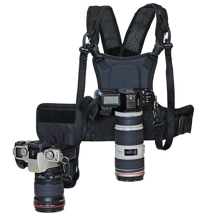 Prix Carrier II Multi Dual 2 caméra de transport système de harnais de poitrine gilet sangle rapide avec étui latéral pour Canon Nikon Sony Pentax DSLR