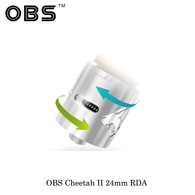 100% Аутентичный obs Cheetah II RDA бак электронный Cig Восстановленный капельный