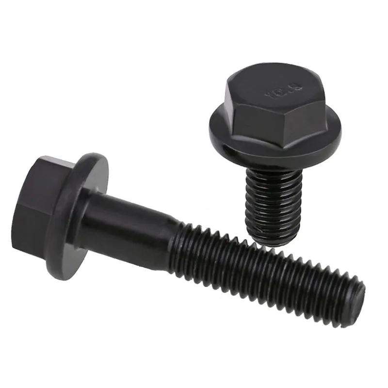 

2PCS-M8*16/20/25-40 (GB5789) 10.9 Hexagonal Plus a Large Flange with Hexagonal Pad Screws,Flange Bolts