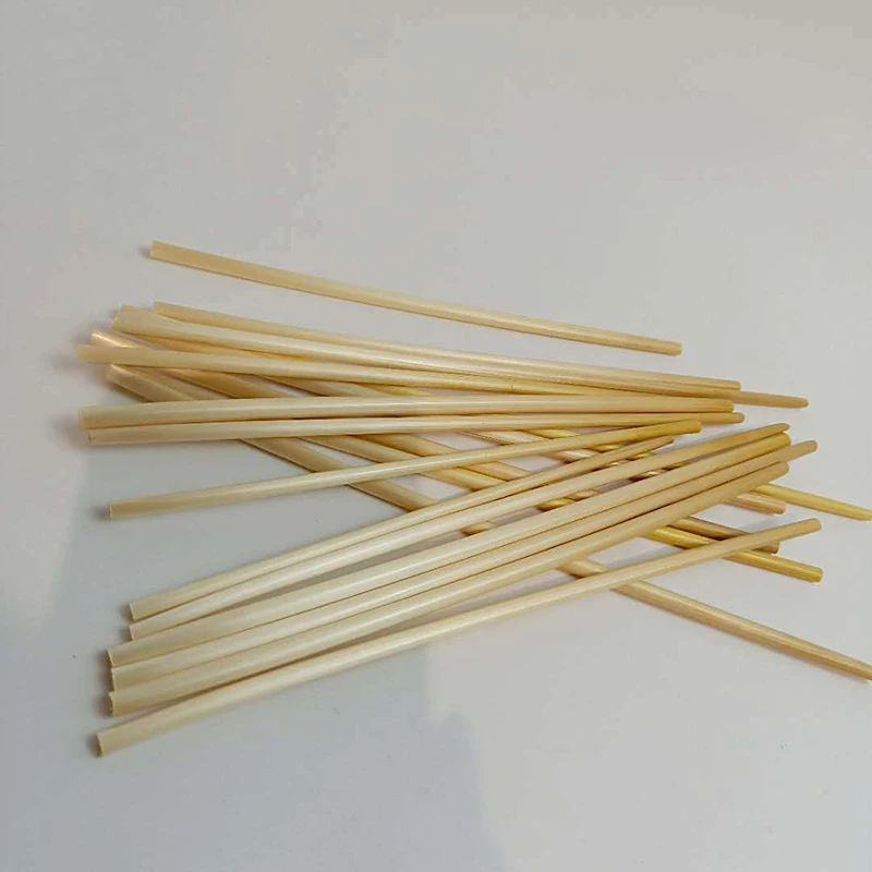 UPORS-100Pcs-Biodegradeable-Wheat-Straw-20cm-Organic-Natural-Disposable-Drinking-Straws-Food-Grade-Straws-for-Tea