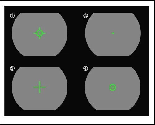 Retículas para Caça Red e Green Tático Mira Reflex Scope Quatro Os2-0076 Ppt 1x32x34 Dot 10 PPT Tático 1x32x34 Red E Green Dot