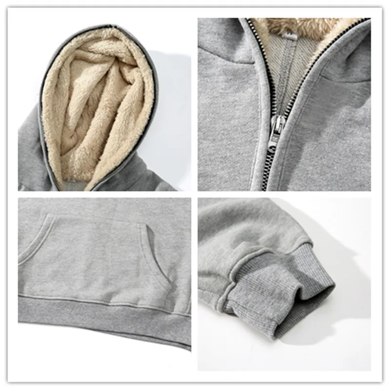 QoolXCWear Oversized Sherpa Hoodies 3 Colors Side Split Streetwear Fleece Zipper Sweatshirts Justin Bieber Skateboard Q2003