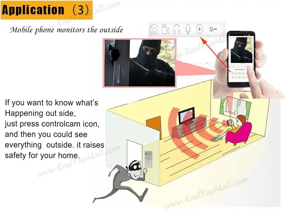 Ip wifi видео домофон для дистанционного управления дверные замки в любом месте