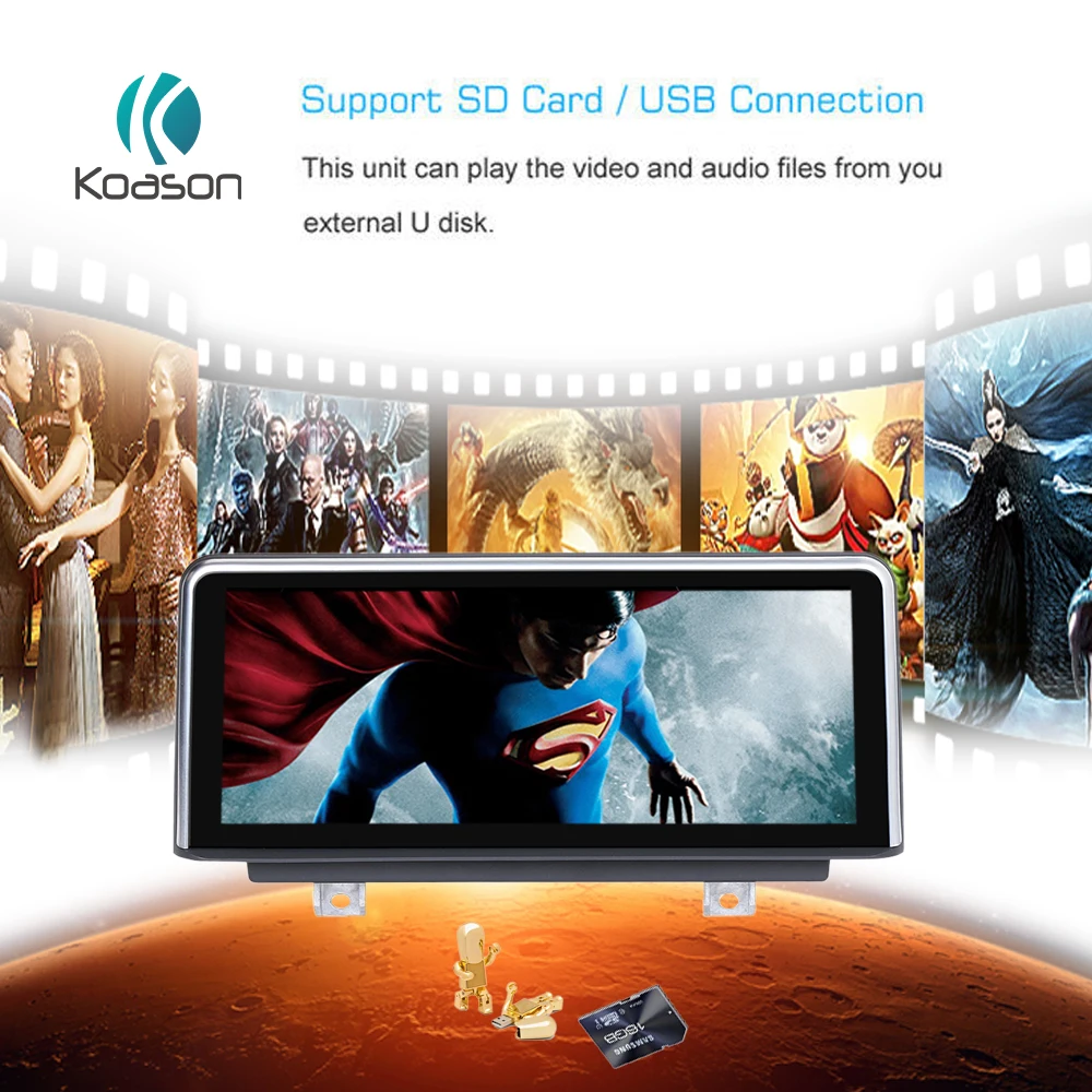 Sale Koason GPS Navigation Android 7.1 10.25" IPS Screen for BMW 1 series F20 F21 F23 NBT Auto Video Audio Car Multimedia Player 3