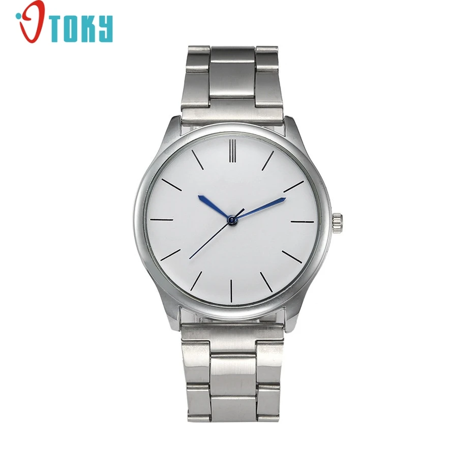 

Relogio Feminino Fashion Silver Stainless Steel Metal Band Business Quartz Wrist Watch For Female Lady 161221 Drop Shipping