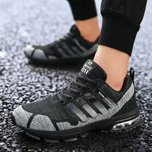 Кроссовки для мужчин для взрослых летние дышащие сетчатые женские кроссовки на шнуровке прогулочная спортивная обувь для улицы фитнес кроссовки Лидер продаж