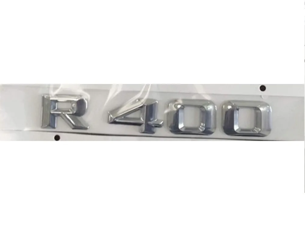 

Chrome " R 400 " Car Trunk Rear Letters Words Badge Emblem Letter Decal Sticker for Mercedes Benz R Class R400