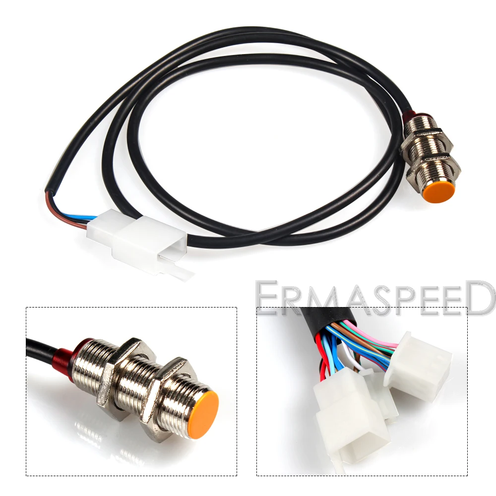 Velocímetro da Motocicleta Odômetro para Yamaha Digital Universal Impermeável Rpm 8-18 v Engrenagem Tacômetro Medidor Nmax Xmax Aerox Lcd 12000 11 Cheap Instrumentos