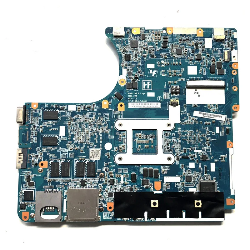 Для Sony MBX-225 Материнская плата ноутбука DDR3 HM55 M981 A1794341A рабочий