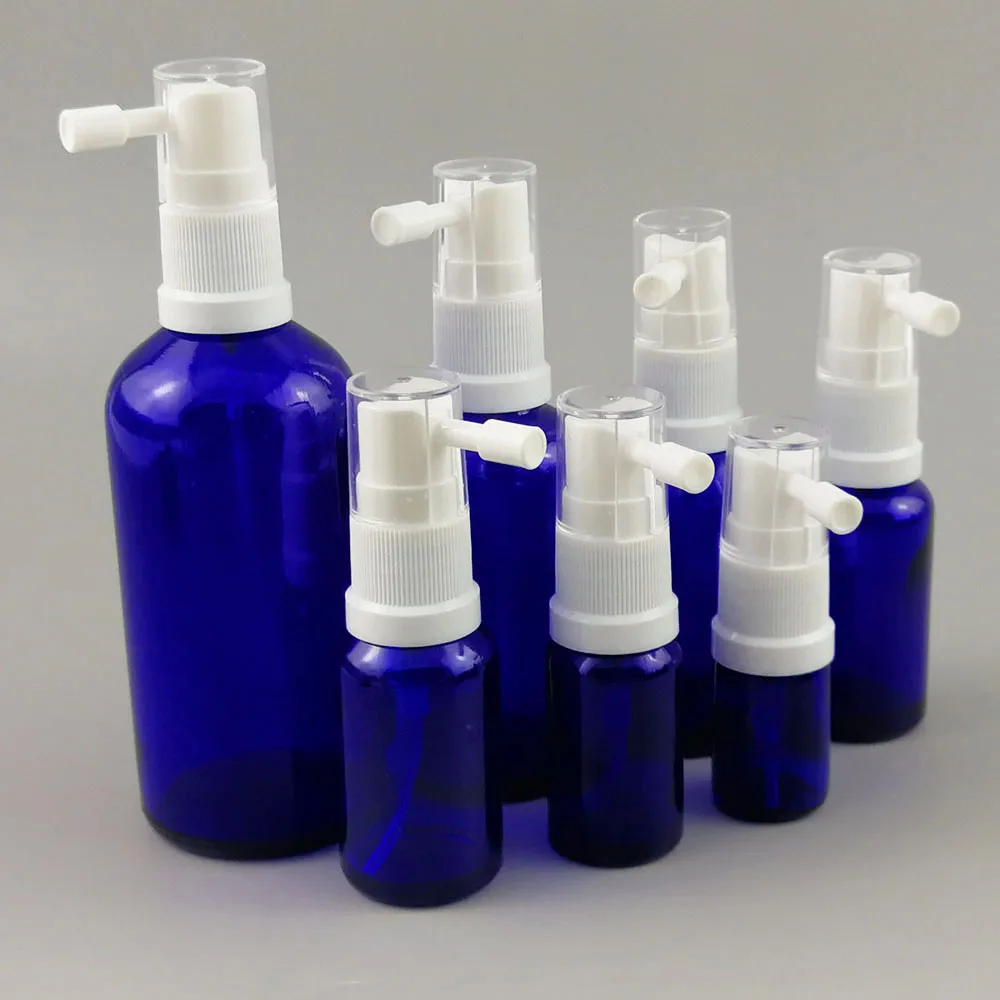 

5/10/15/20/30/50/100ML Empty Glass Nasal Bottle Small Mist Spray Bottles Nose Pharmaceutical Medicine Atomizer 20pcs