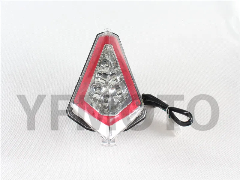ФОТО Free Shipping Motorcycle Clear CLIGNOTANTS LED Rear Tail Lamp Lens For Ya maha T-MAX TMAX 530 2012-2015 13 14 Brake Light