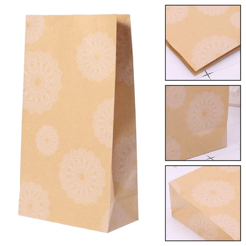 

Kraft Paper Candy Food Cookies Buffet Bag Wrap Cookies Party Wedding Favor Gift Merchandise Bags