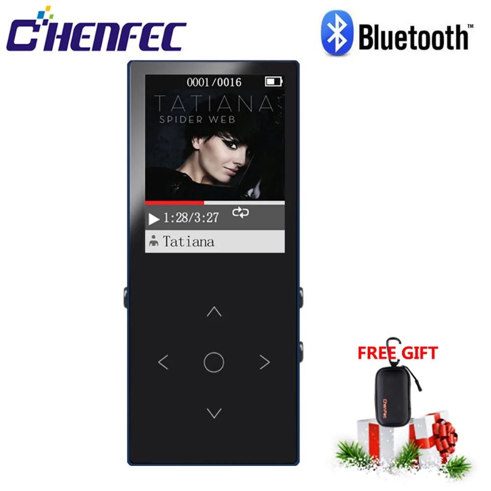 2020 Новый 16 Гб металлический MP3 плеер с Bluetooth 4.0touch Кнопка 1 8 дюйма экран HIFI