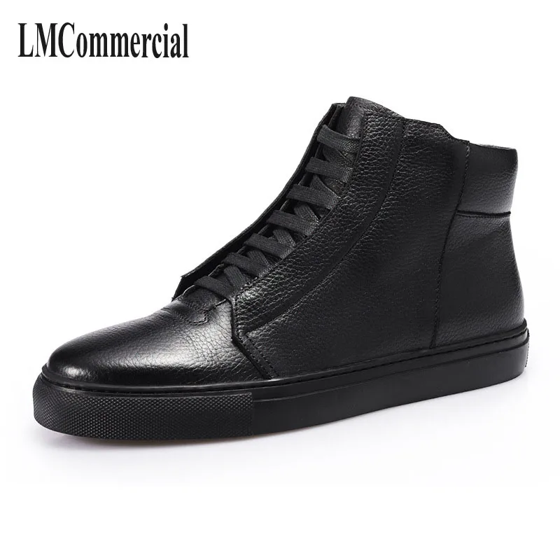 

The British men's shoes high Bangnan shoes casual shoes leather shoes Korean high boots 1