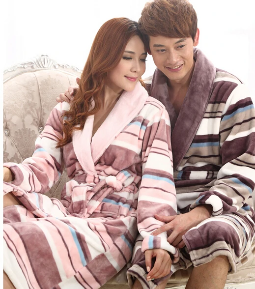 Халат кимоно Женский фланелевый с длинным рукавом на осень/зиму|dressing gown|warm dressing