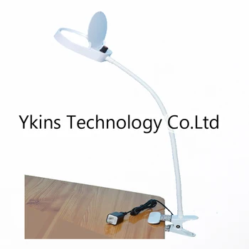 

Lash lens 3X 10X 500MM Clip-on Desk Magnifying Glass + 26pcs LED Lamp Lupa Loupe for Reading Watch PCB Repair magnification