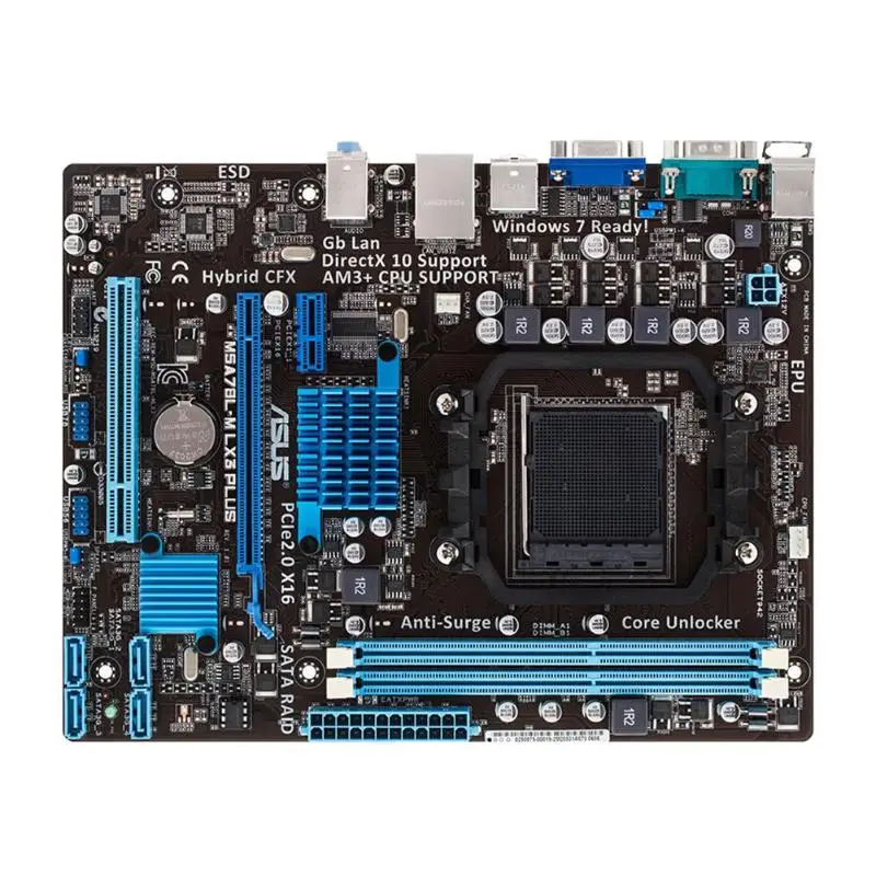 

ASUS M5A78L-M LX3 PLUS 760G AM3+ Dual Channel DDR3 Micro ATX Motherboard