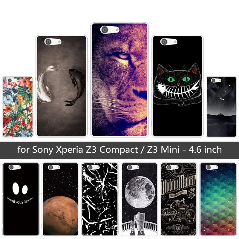 Для Sony Xperia Z3 Compact Mini D5803 D5833 мягкие чехлы из ТПУ прозрачный силиконовый чехол с