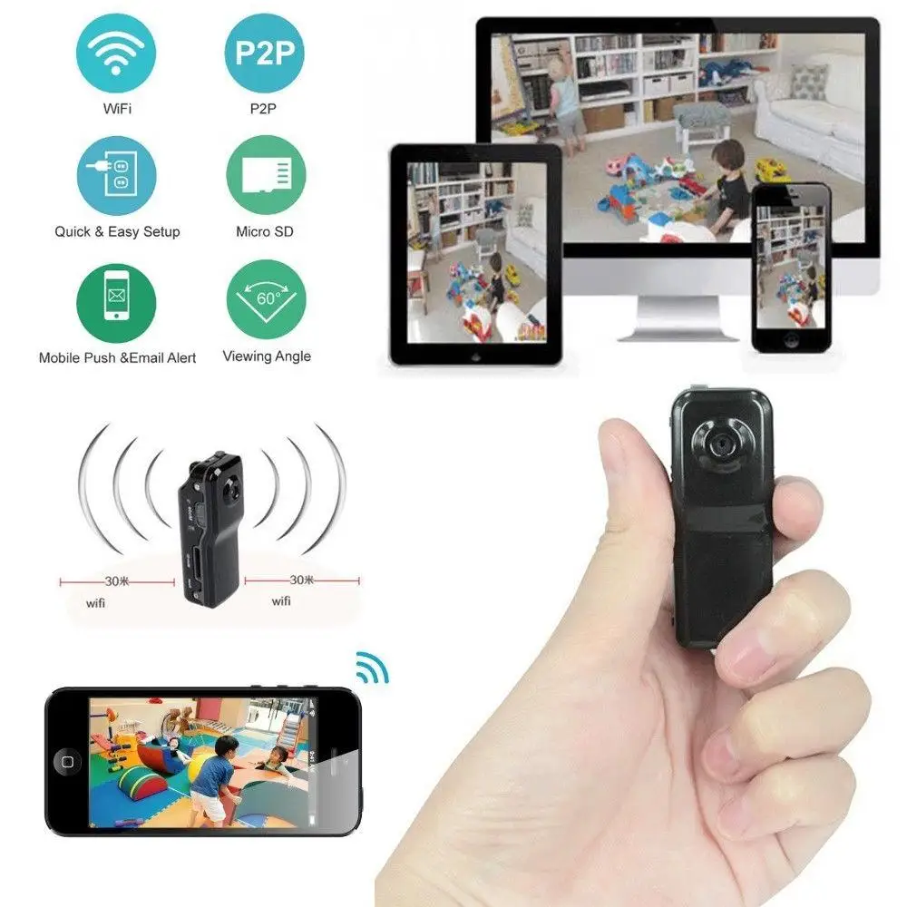 16GB карта + HD мини Wi Fi беспроводная камера удаленный монитор Спорт DV