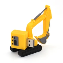 Cool Excavator USB Flash Drive 16G Pen Drive Kids Gift 8GB Pendrive 4GB External Storage 64GB